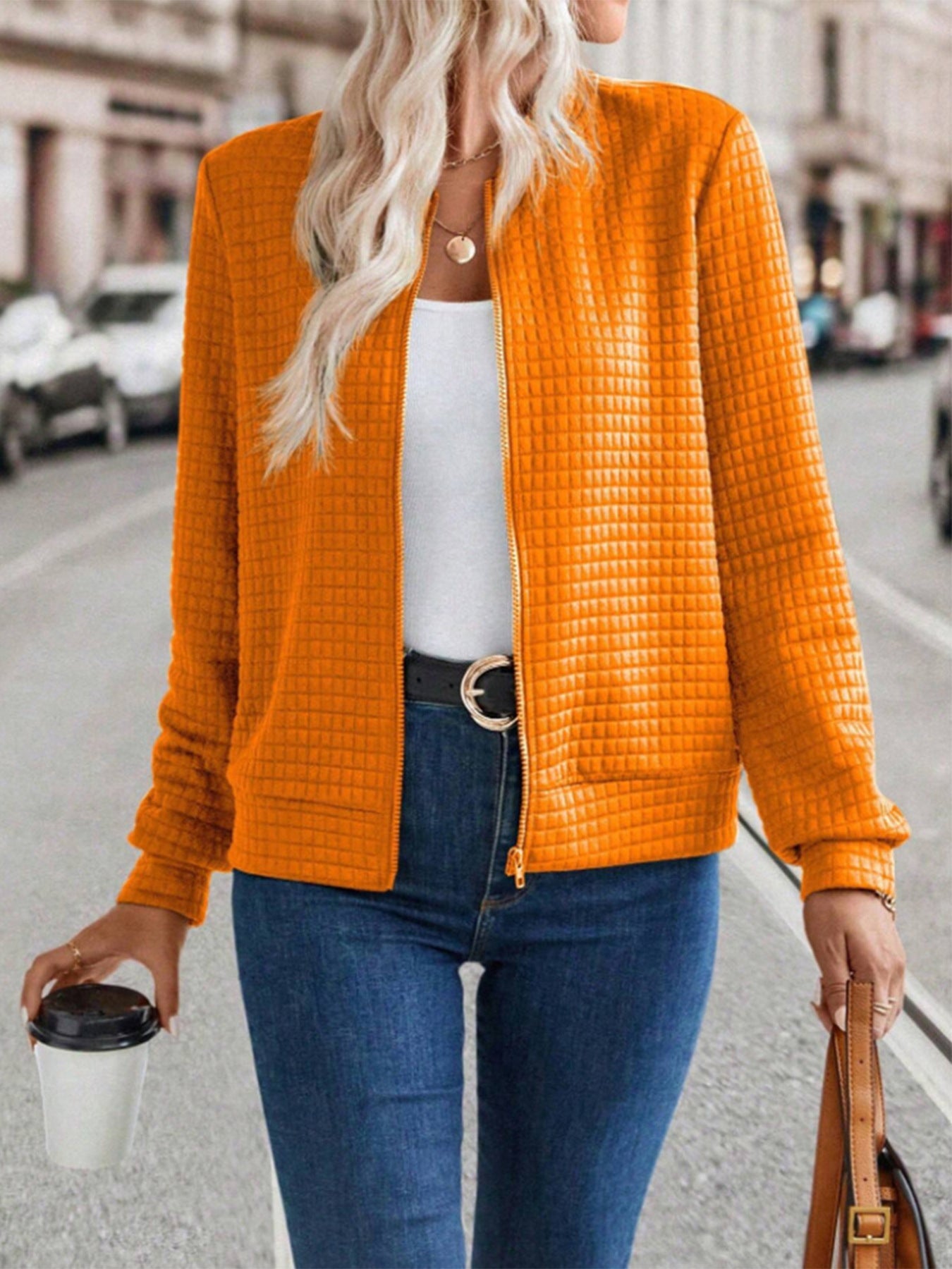 Damen modische Steppjacke R&B