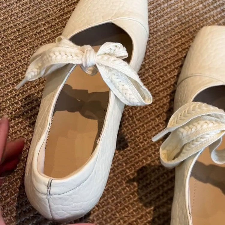 Damen Ballerina-Schuhe mit dekorativem Schleifenakzent und bequemer Fußbettgestaltung R&B