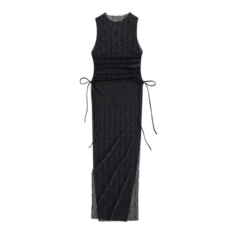 Damen Maxikleid mit raffiniertem Wickeldetail