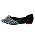 Damen Ballerinas mit glamourösem Strass-Design und zartem Schleifenakzent R&B