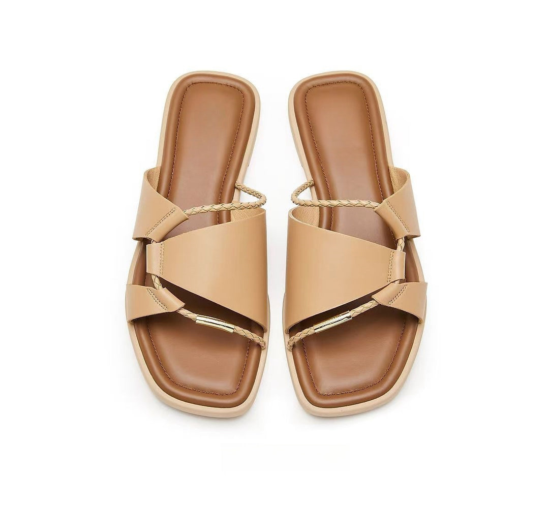 Damen Trendige Komfort-Sandalen mit geflochtenem Riemendesign R&B