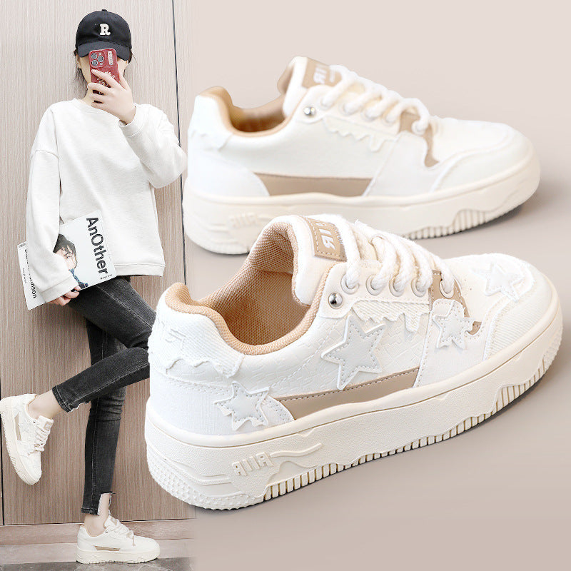 Damen Sneakers mit modischem Sternenmuster und dämpfendem Sohlenprofil R&B