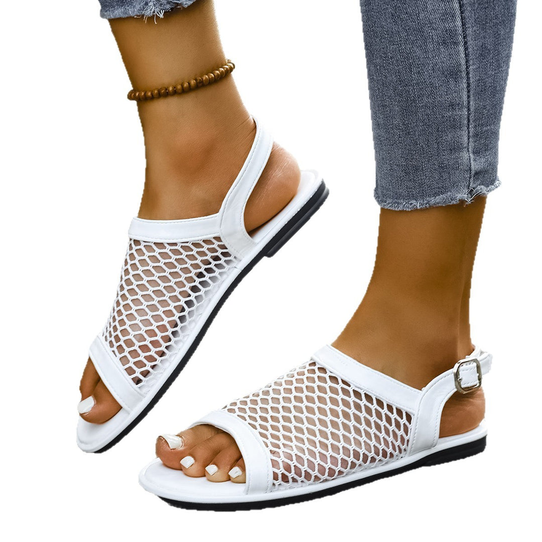Damen luftige Netzsandalen mit verstellbarem Riemen R&B