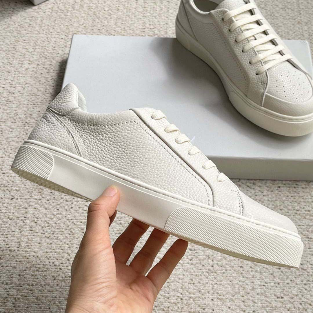 Damen Leder Sneakers mit strukturiertem Obermaterial und rutschfester Sohle R&B