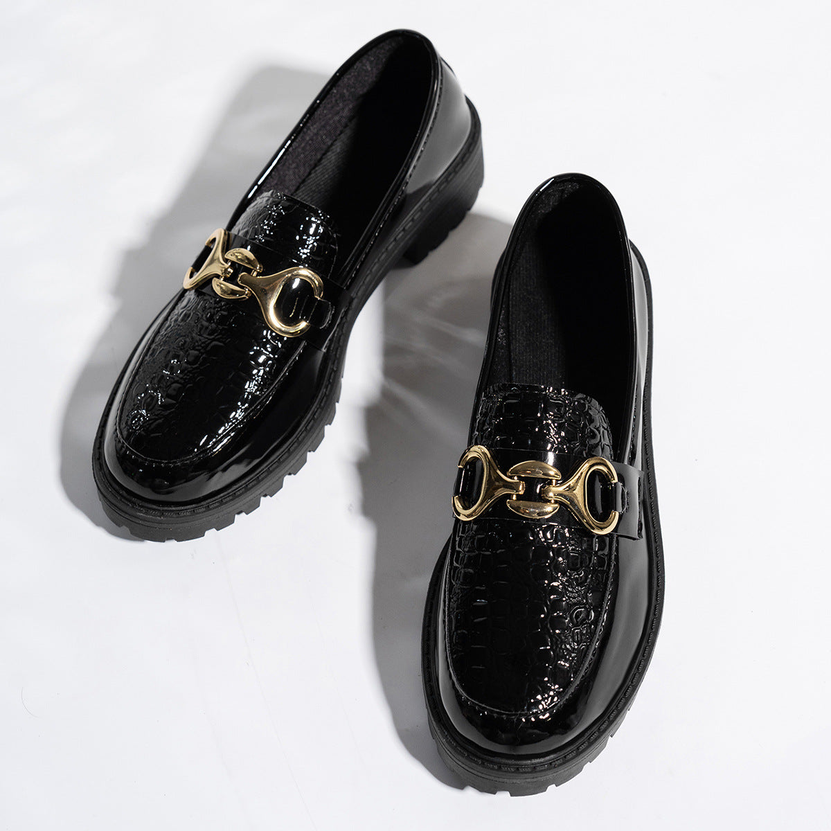 Damen Modische Loafers im Biker-Stil R&B