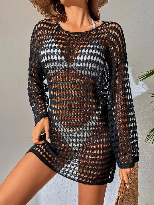 Damen Netz-Strandkleid R&B