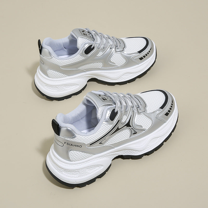 Damen Trend Sneakers mit atmungsaktivem Mesh-Obermaterial und dämpfender Sohle R&B