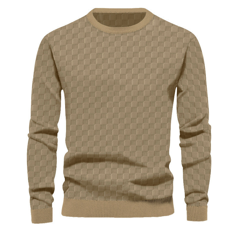 Herren Strukturierter Pullover aus hochwertigem Baumwollmix R&B