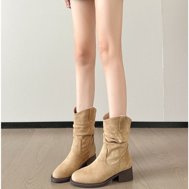 Damen Boots im Western-Stil mit elegantem Absatz R&B