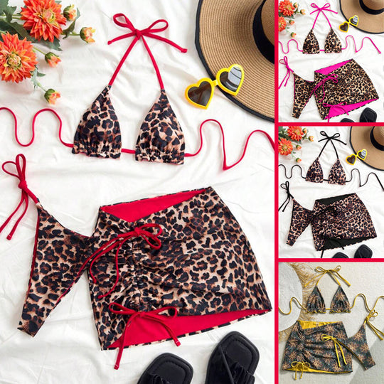 Damen Triangel-Bikini mit Wickelrock R&B