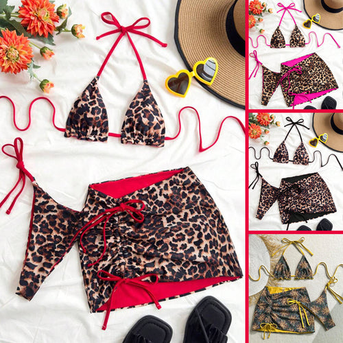 Damen Triangel-Bikini mit Wickelrock R&B