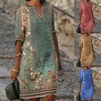 Damen luftiges Sommerkleid mit floralem Design R&B