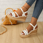 Damen Wedge-Sandalen mit elegantem Riemendesign R&B