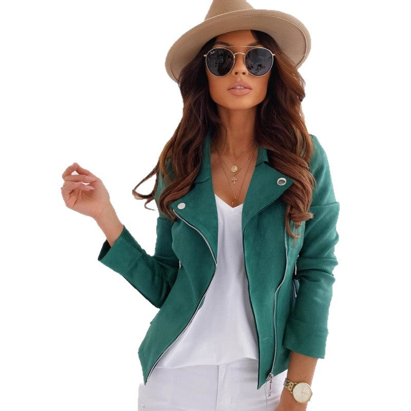 Damen elegante und trendige jacke im Biker-Stil R&B