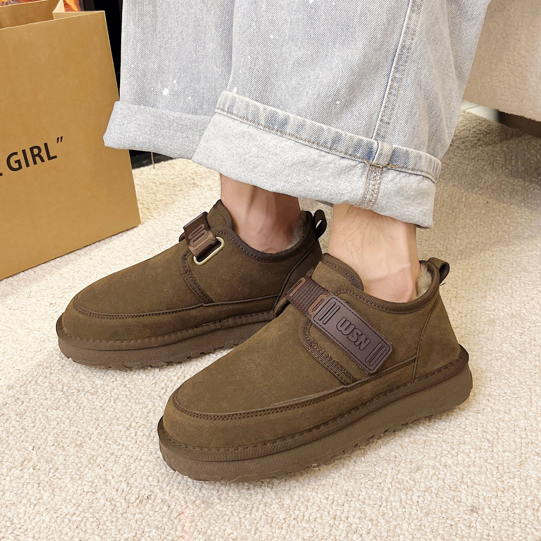 Damen Bequeme Slipper mit komfortablem Klettverschluss und weicher Innensohle R&B