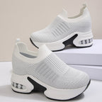 Damen Sneakers mit atmungsaktivem Strickoberteil und komfortabler Dämpfung R&B