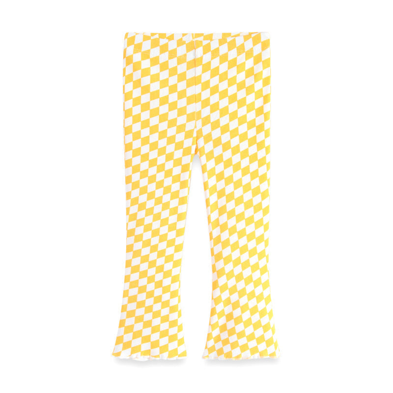 Mädchen Schlagleggings mit kariertem Design R&B