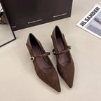 Damen elegante Mary Jane Pumps mit modischer Schnalle R&B