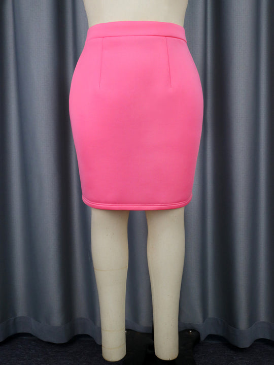 Damen Eleganter Bleistiftrock mit raffinierten Nähten R&B