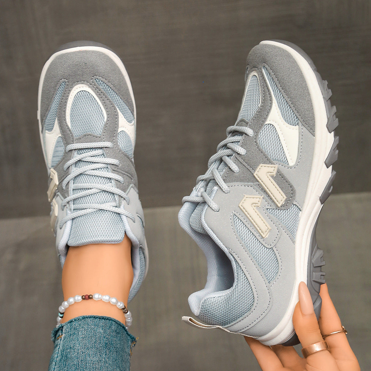 Damen Sportliche Sneakers mit anatomischer Dämpfung und atmungsaktivem Obermaterial R&B