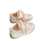 Damen Sportliche Sneakers mit atmungsaktiven Netzmaterialien und bunten Schnürsenkeln R&B