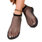 Damen Netz-Sandalen mit funkelnden Akzenten R&B