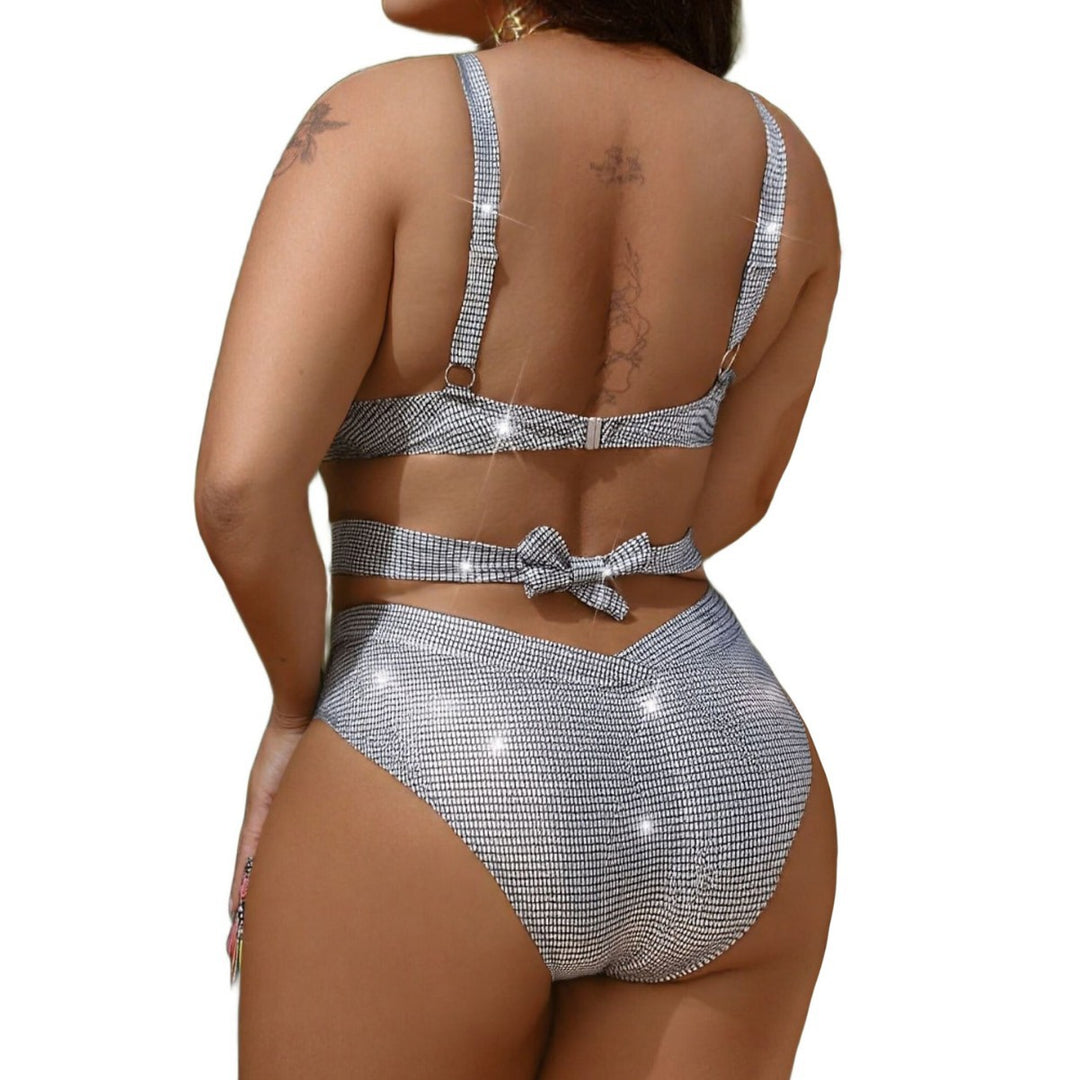 Damen Glitzerndes Bikini Set R&B
