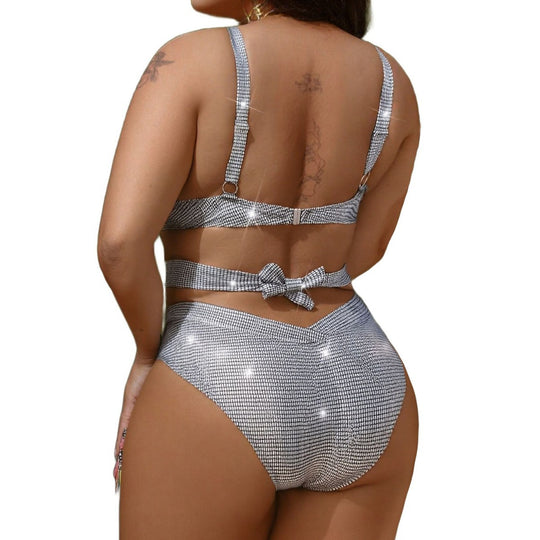 Damen Glitzerndes Bikini Set R&B