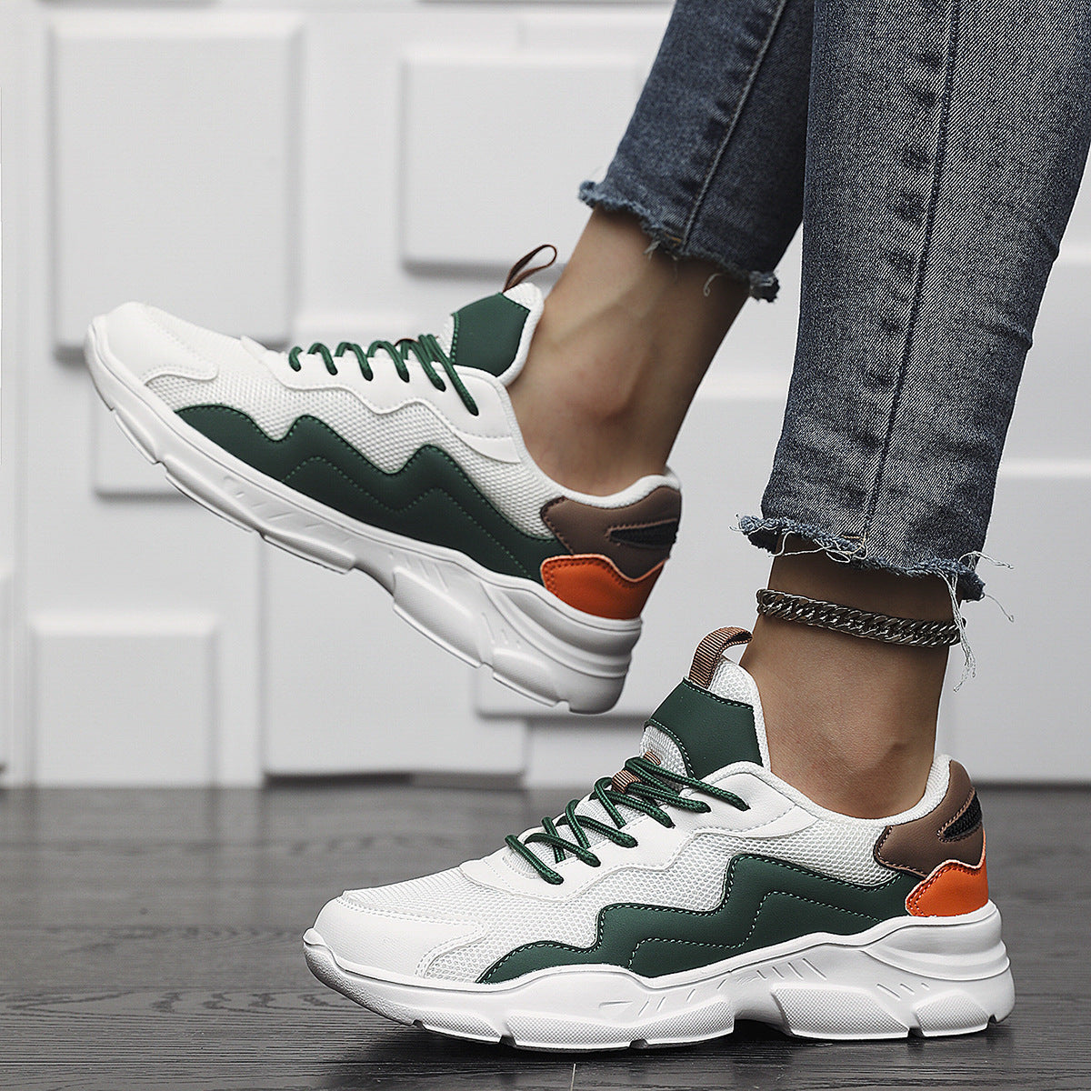 Damen Sportliche Sneakers mit innovativem Dämpfungssystem und atmungsaktivem Mesh