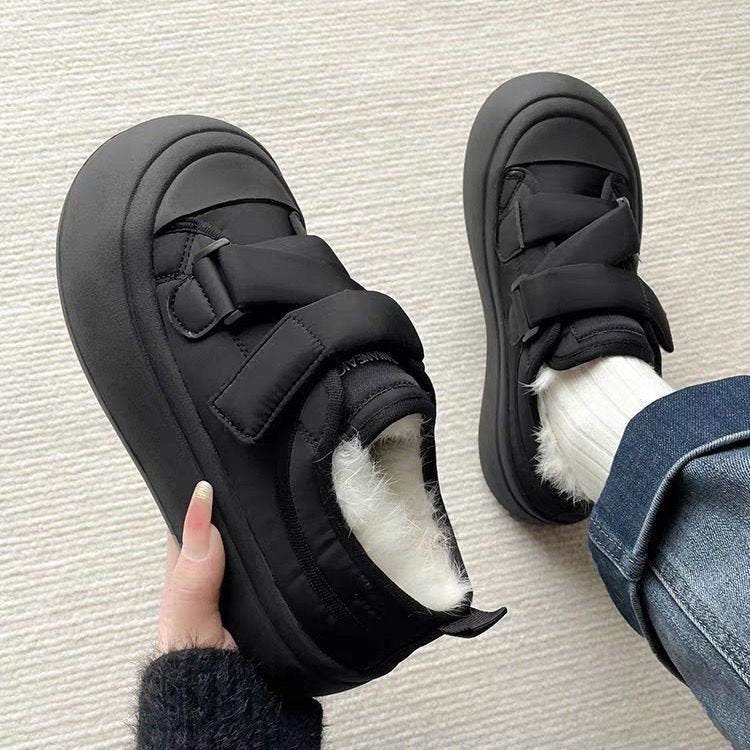 Damen Gemütliche Sneaker mit warmem Innenfutter und praktischem Klettverschluss R&B