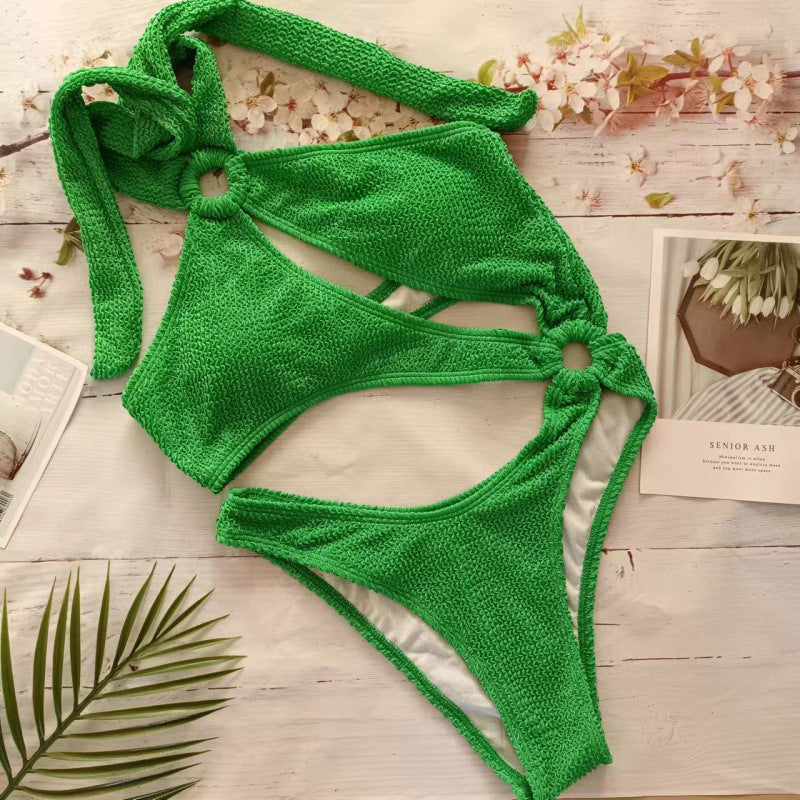 Damen Triangel-Bikini mit aufregendem Cut-Out und elastischem Stoff R&B
