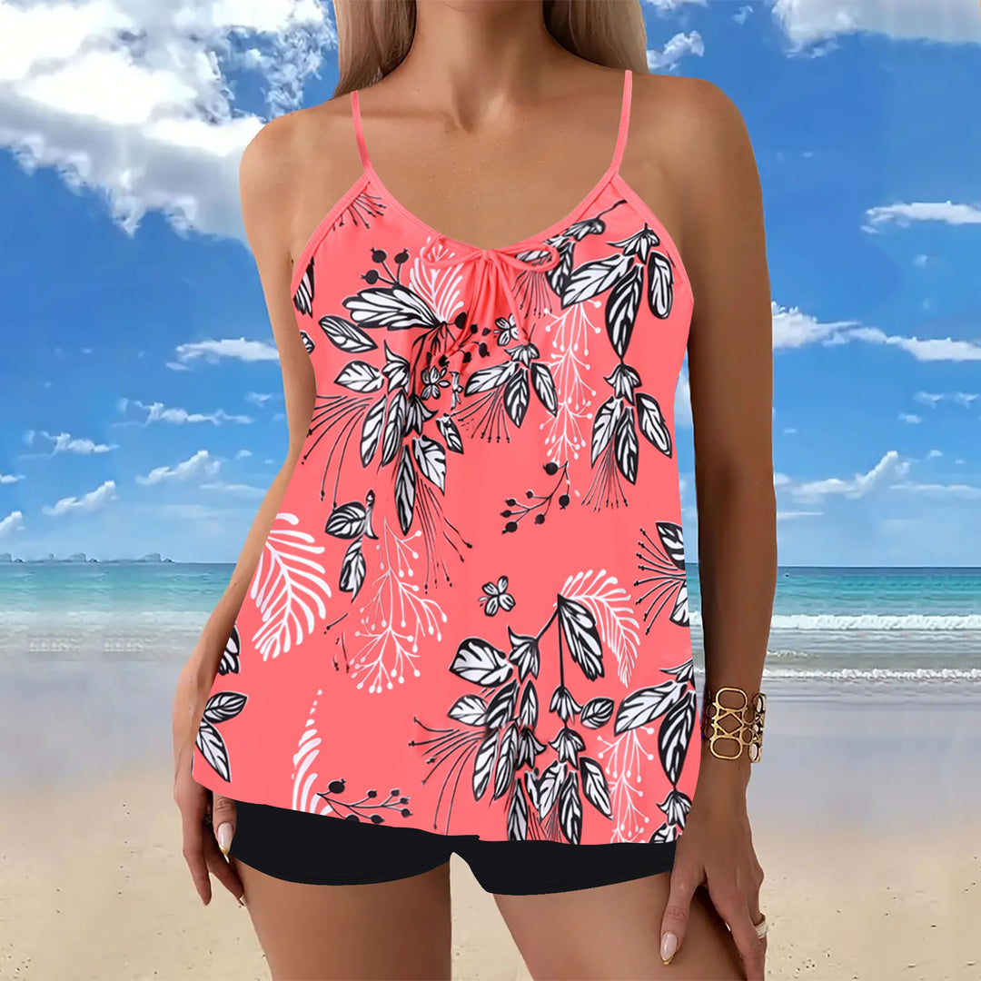Damen lässiger Strandtop mit Shorts R&B