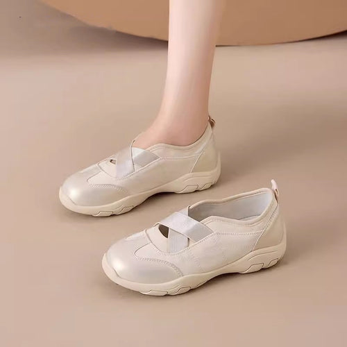 Damen Komfortable Slip-On Sneakers mit elastischem Riemen und weich gepolstertem Innenfutter R&B