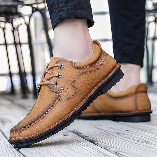 Herren Premium Mokassins mit hochwertigem Leder und rutschfester Sohle R&B