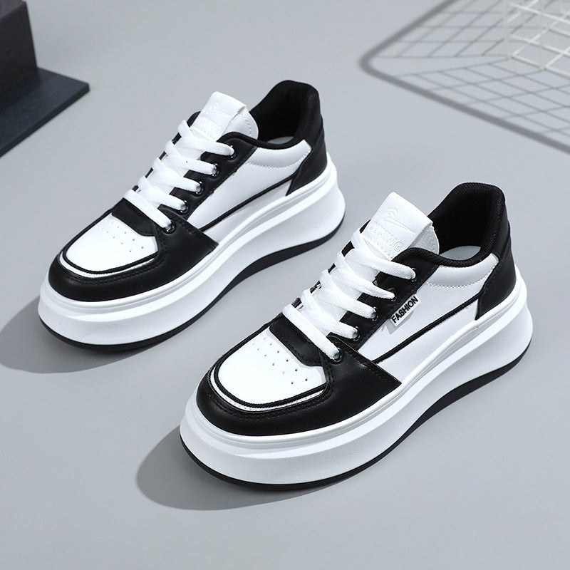 Damen modische Chunky Sneakers mit stabiler Laufsohle und atmungsaktiver Oberflächenstruktur R&B