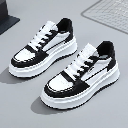 Damen modische Chunky Sneakers mit stabiler Laufsohle und atmungsaktiver Oberflächenstruktur R&B