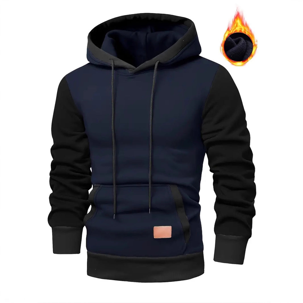 Herren modischer Hoodie mit praktischen Taschen und kontrastrierendem Design R&B