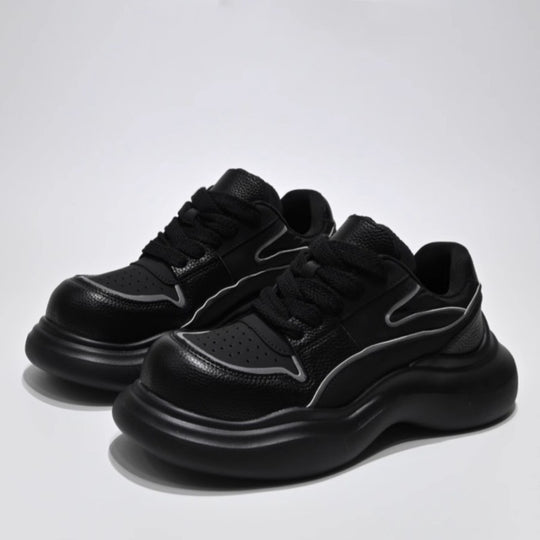 Damen sportive Chunky Sneakers mit innovativem Sohlenprofil und atmungsaktivem Obermaterial R&B