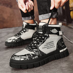 Damen Hochwertige Sneaker mit geometrischem Muster und strapazierfähiger Sohle R&B