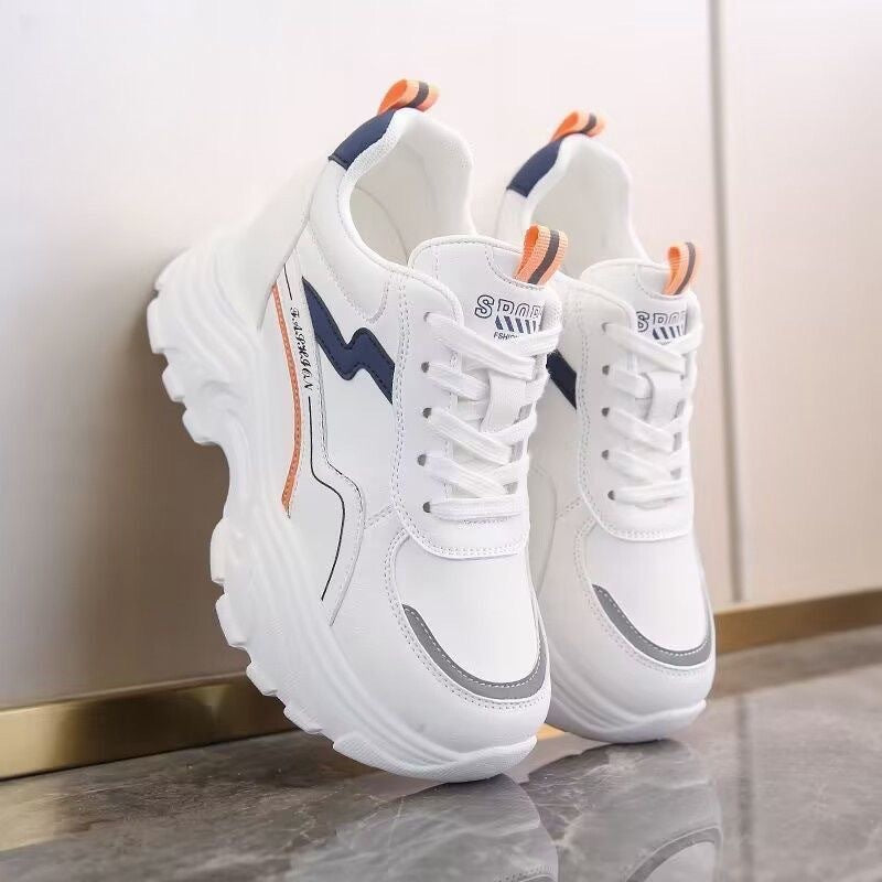 Damen Sportliche Sneakers mit elastischem Obermaterial und gepolsterter Sohle