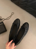 Damen elegante Ballerinas mit klassischem Schnitt und trendiger Zierborte R&B