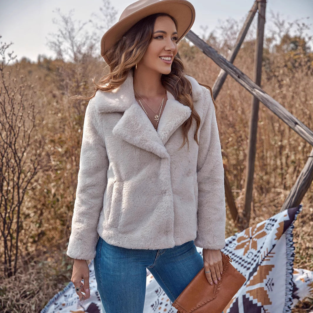 Damen Fleece Jacke im eleganten Look R&B