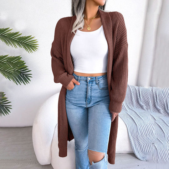R&B | Einfarbige Strickjacke für Elegante Outfits