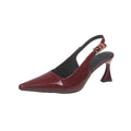 Damen Slingback-Pumps mit edlem Lackleder und aufregendem Absatzdesign R&B