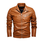 Herren Kunstlederjacke im stylishen Design mit robusten Details R&B