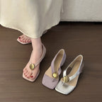 Damen elegante Slingback-Pumps mit hochwertigen Details und komfortablem Absatz R&B