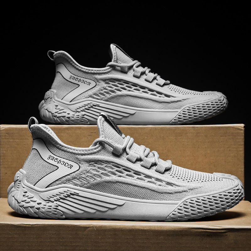 Damen atmungsaktive Fitness-Sneaker mit rutschfester Sohle R&B