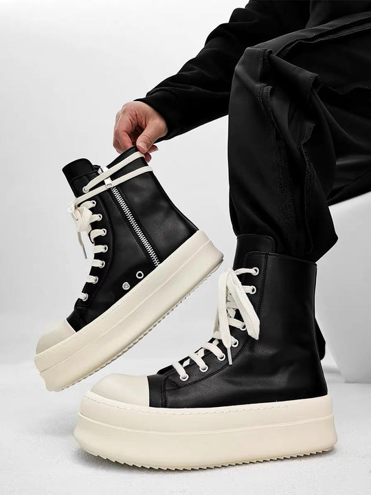 Damen modische High-Top Sneakers mit Plateau R&B