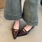 Damen Elegante Absatzschuhe mit feinem Riemendetail und modischem Blockabsatz R&B