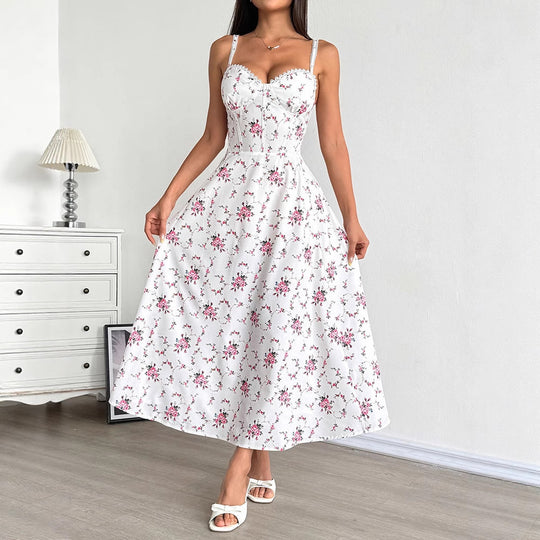 Damen Sommerkleid mit floralem Muster R&B